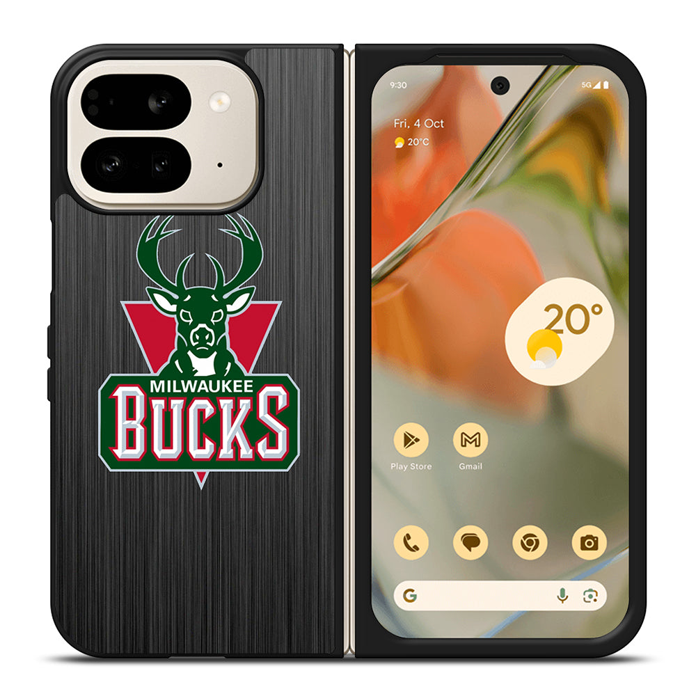 MILWAUKEE BUCKS METAL LOGO Google Pixel 9 Pro Fold Case Cover