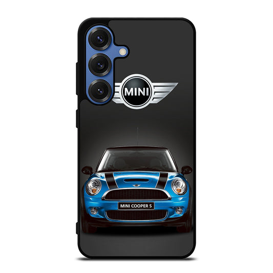 MINI COOPER BLUE CAR Samsung Galaxy S26 Case Cover