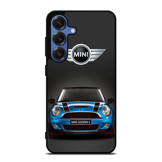 MINI COOPER BLUE CAR Samsung Galaxy S25 Case Cover