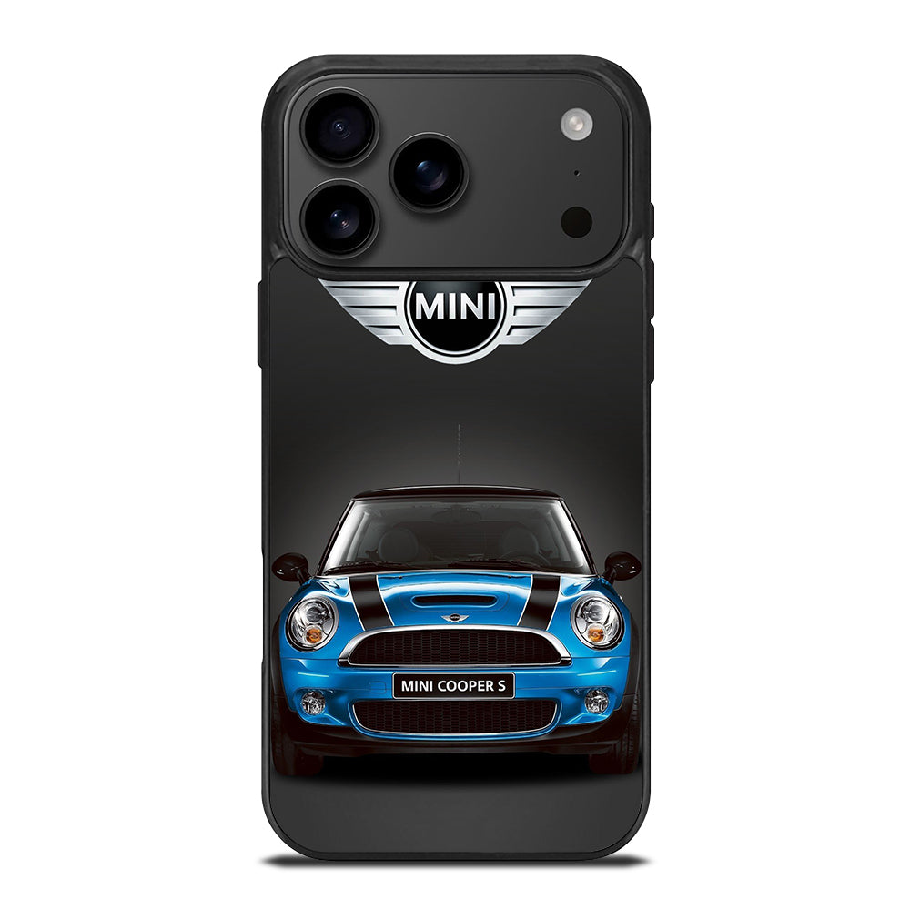 MINI COOPER BLUE CAR iPhone 17 Pro Max Case Cover