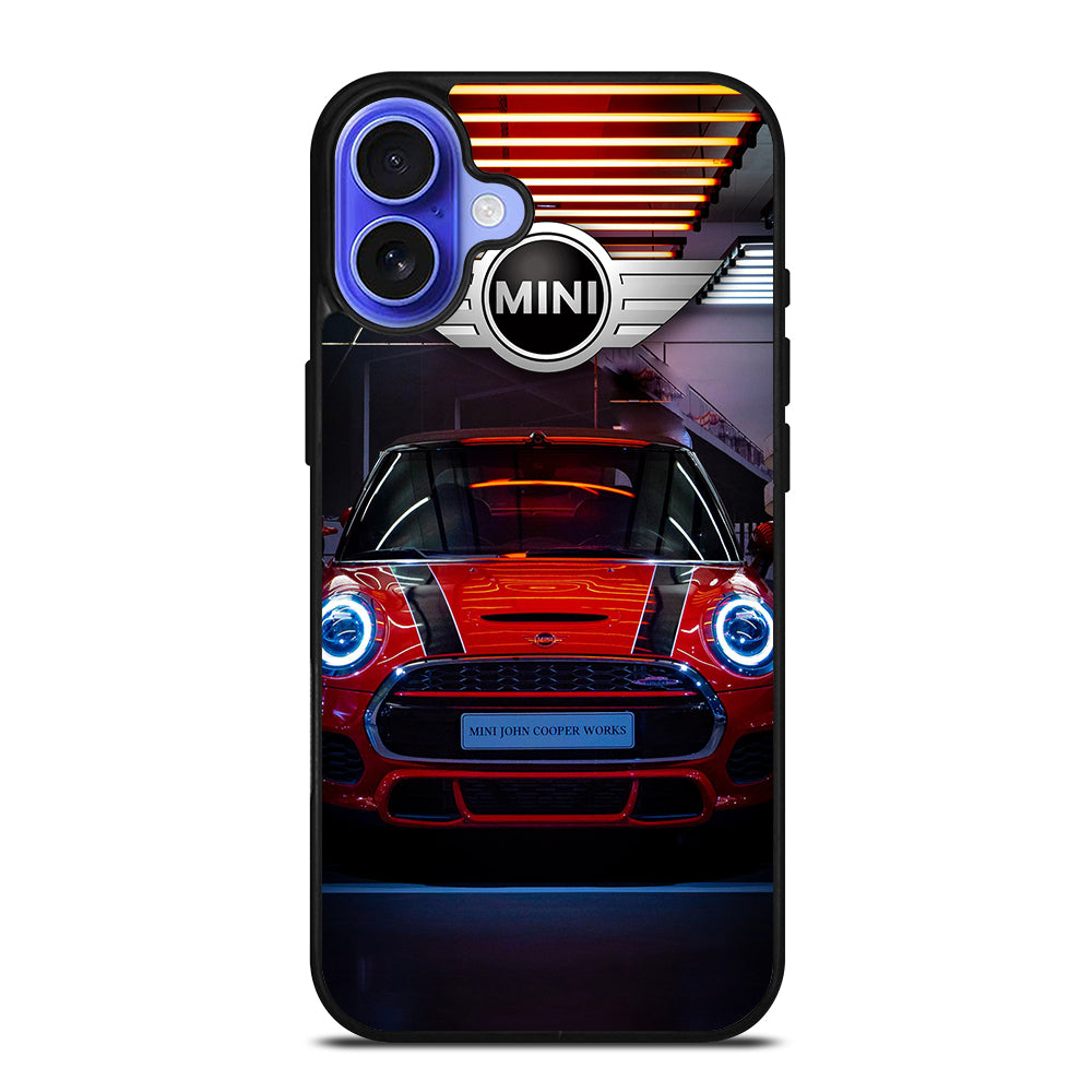 MINI COOPER CAR RED iPhone 16 Case Cover