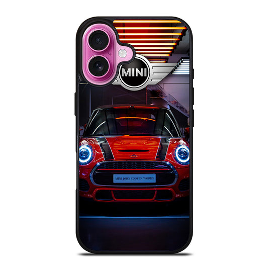 MINI COOPER CAR RED iPhone 16 Plus Case Cover
