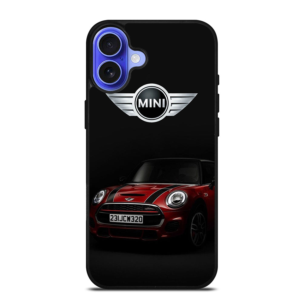 MINI COOPER RED CAR iPhone 16 Case Cover