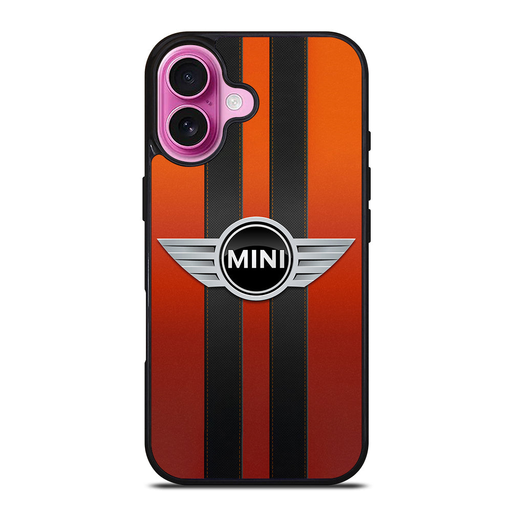 MINI COOPER STRIPE LOGO iPhone 16 Plus Case Cover