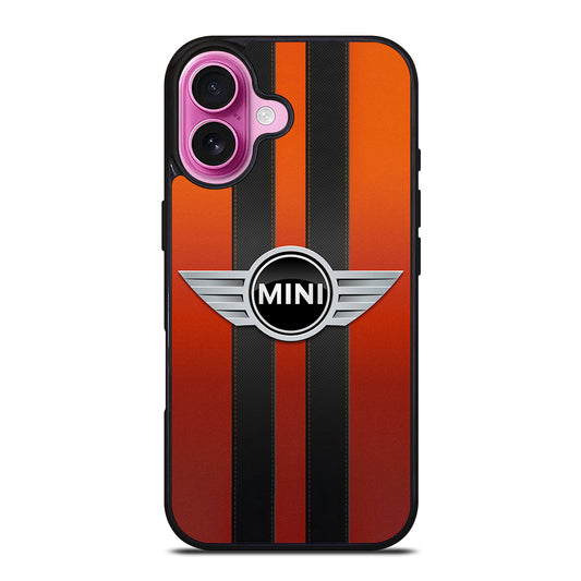 MINI COOPER STRIPE LOGO iPhone 16 Plus Case Cover