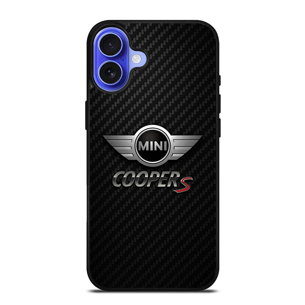 MINI COOPER S CARBON LOGO iPhone 16 Case Cover