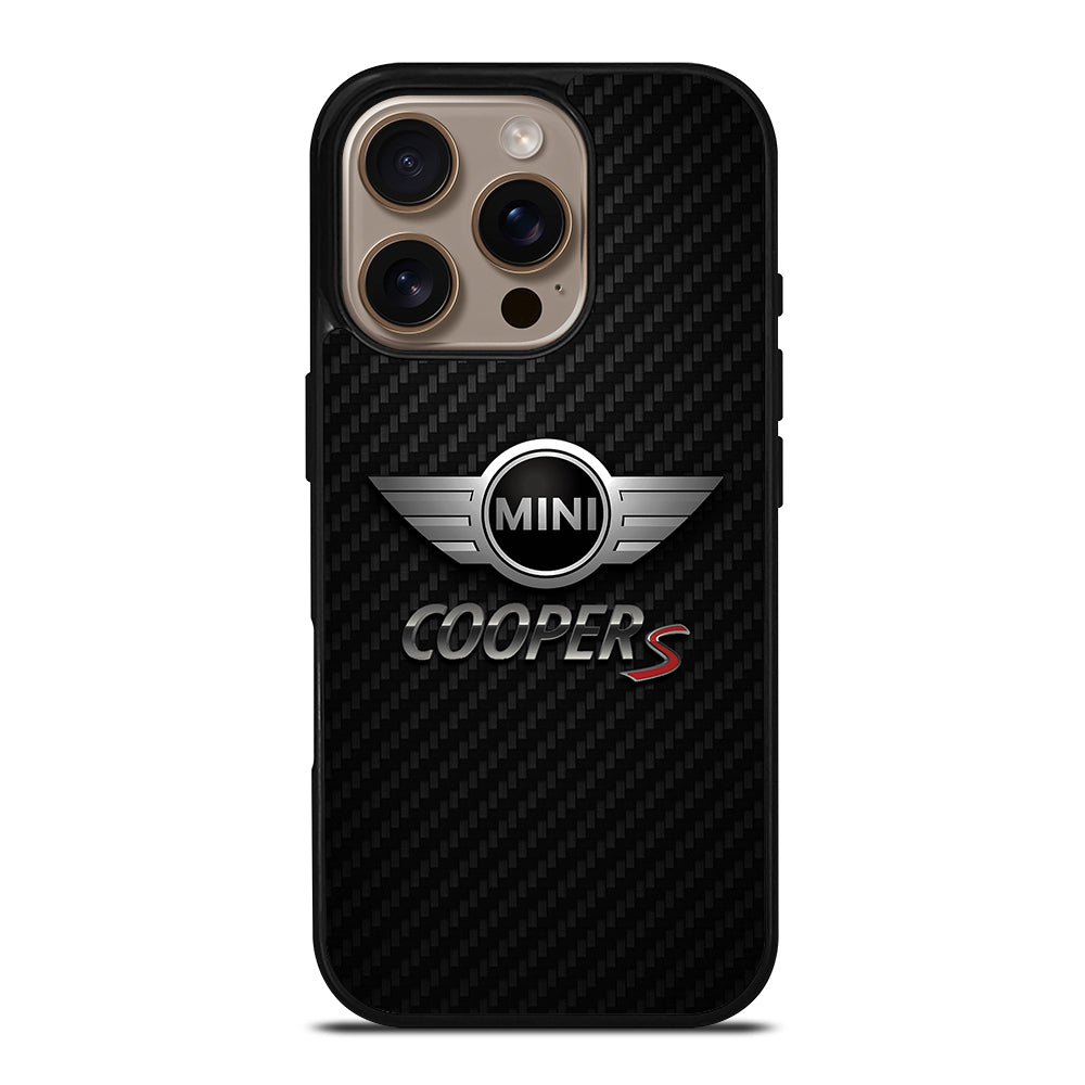 MINI COOPER S CARBON LOGO iPhone 16 Pro Case Cover