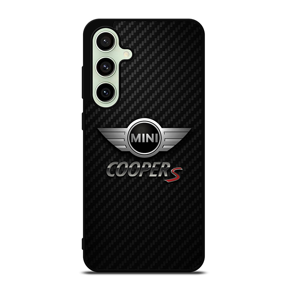 MINI COOPER S CARBON LOGO Samsung Galaxy S24 FE Case Cover