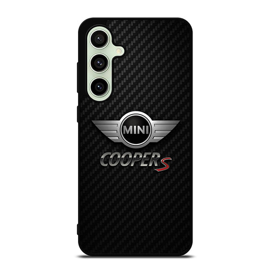 MINI COOPER S CARBON LOGO Samsung Galaxy S24 FE Case Cover