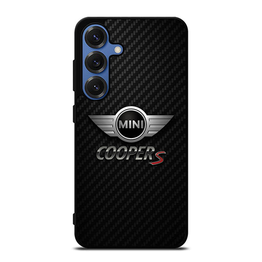 MINI COOPER S CARBON LOGO Samsung Galaxy S25 Case Cover