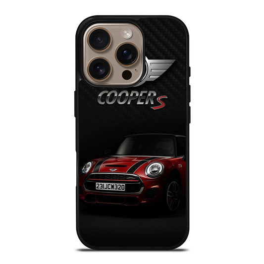 MINI COOPER S RED CAR iPhone 16 Pro Case Cover