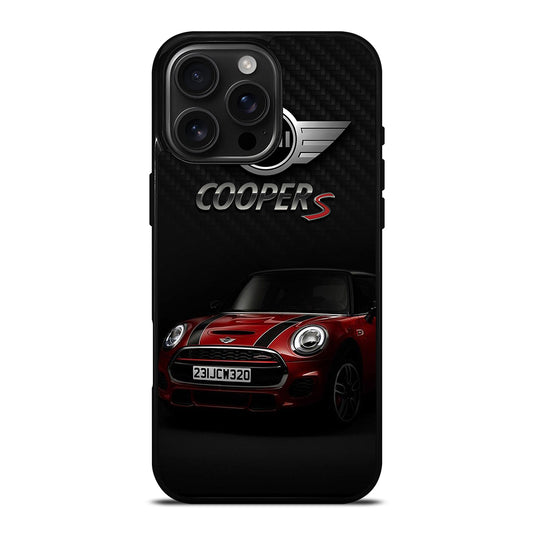 MINI COOPER S RED CAR iPhone 16 Pro Max Case Cover