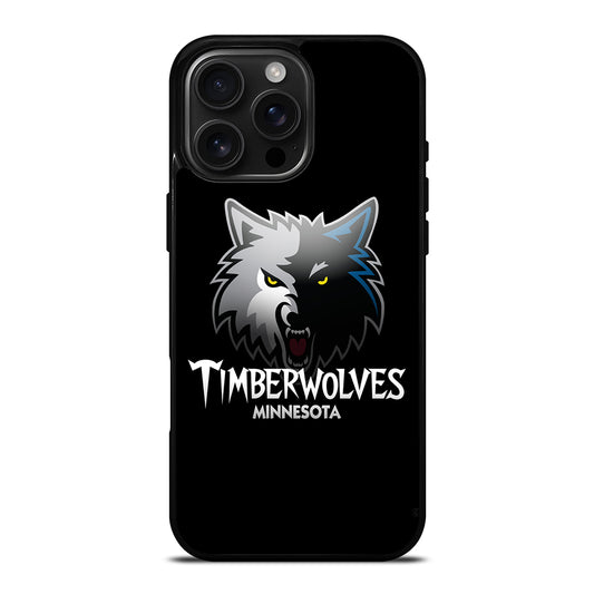 MINNESOTA TIMBERWOLVES NBA ICON iPhone 16 Pro Max Case Cover