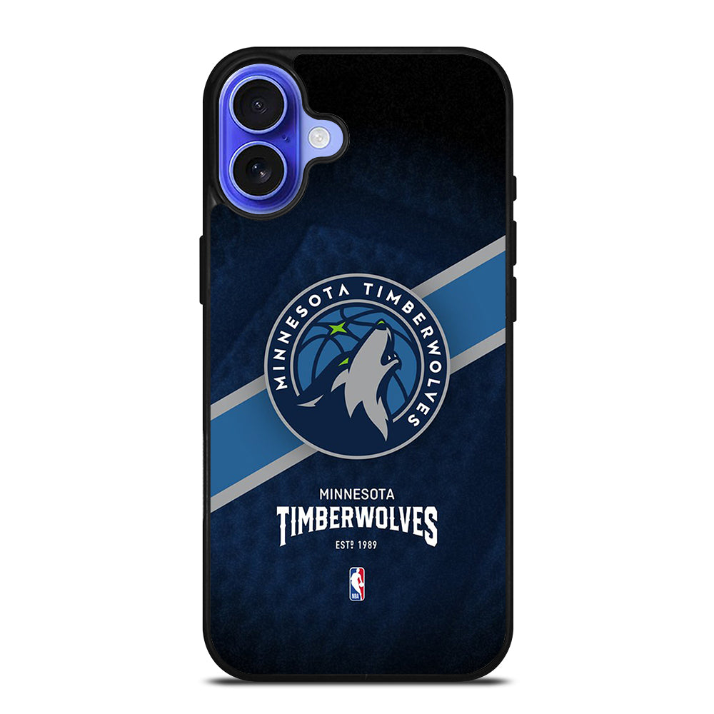 MINNESOTA TIMBERWOLVES NBA LOGO iPhone 16 Case Cover