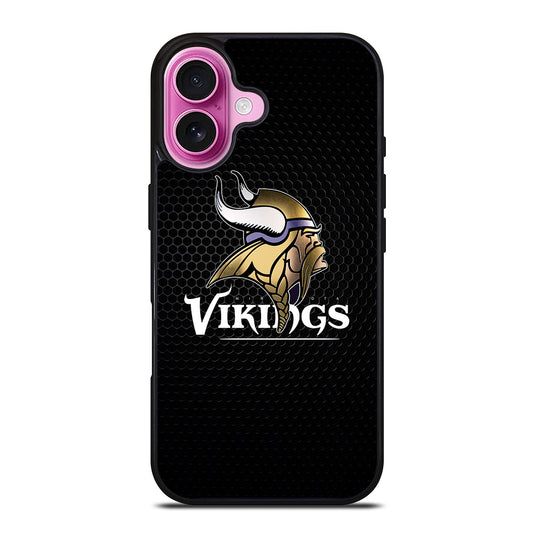 MINNESOTA VIKINGS METAL LOGO iPhone 16 Plus Case Cover