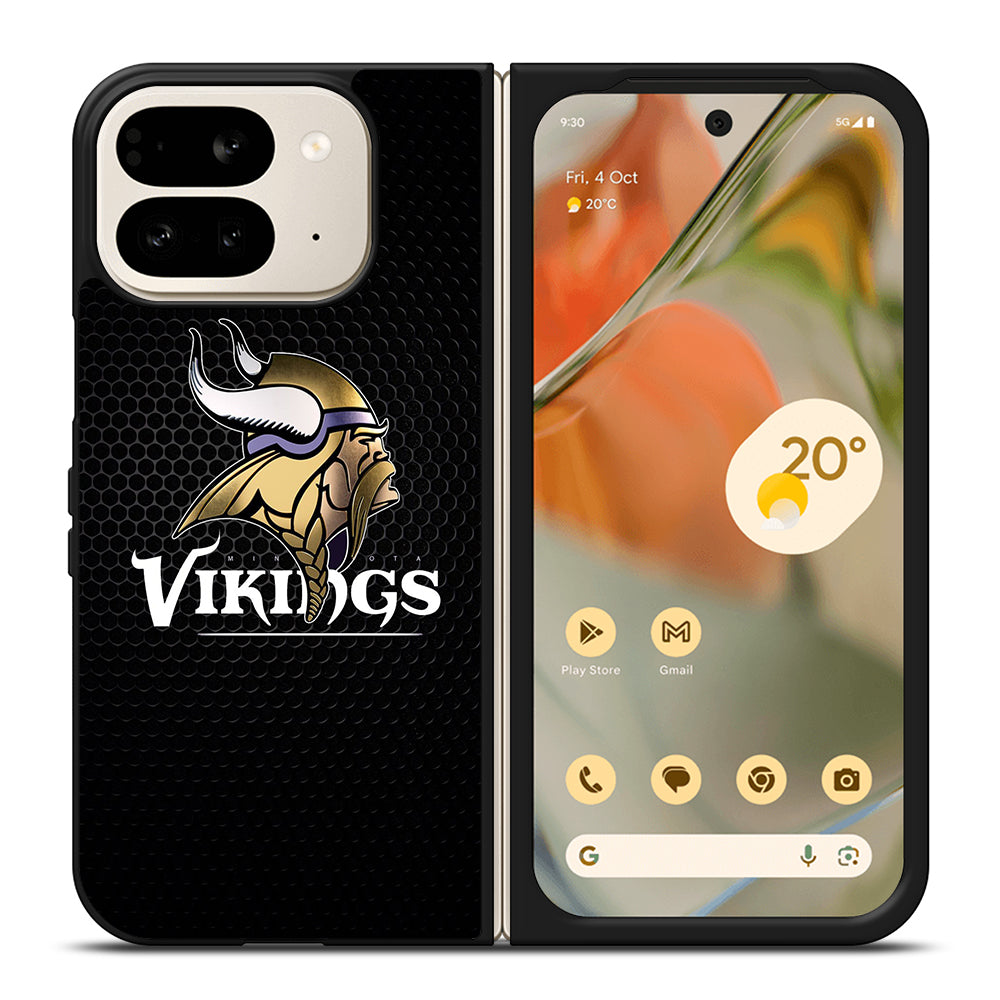 MINNESOTA VIKINGS METAL LOGO Google Pixel 9 Pro Fold Case Cover