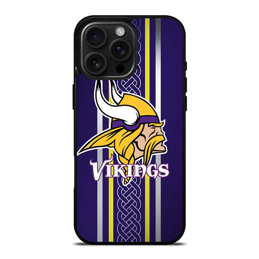 MINNESOTA VIKINGS NFL LOGO iPhone 16 Pro Max Case Cover
