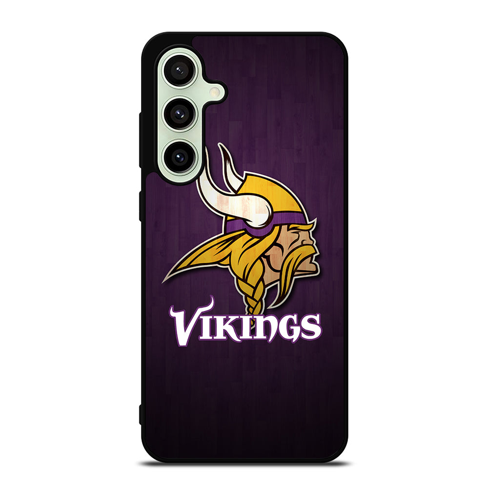 MINNESOTA VIKINGS WOODEN LOGO Samsung Galaxy S24 FE Case Cover