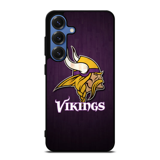 MINNESOTA VIKINGS WOODEN LOGO Samsung Galaxy S25 Case Cover