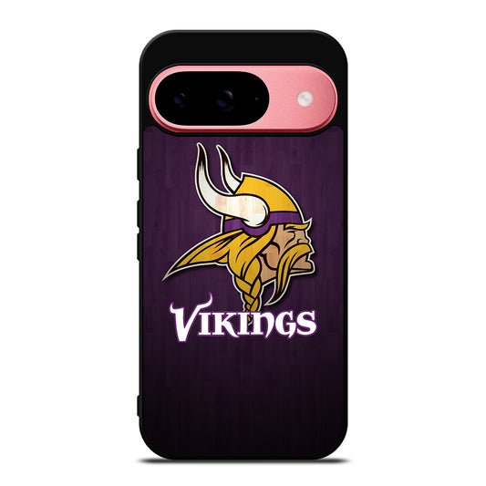 MINNESOTA VIKINGS WOODEN LOGO Google Pixel 9 Case Cover