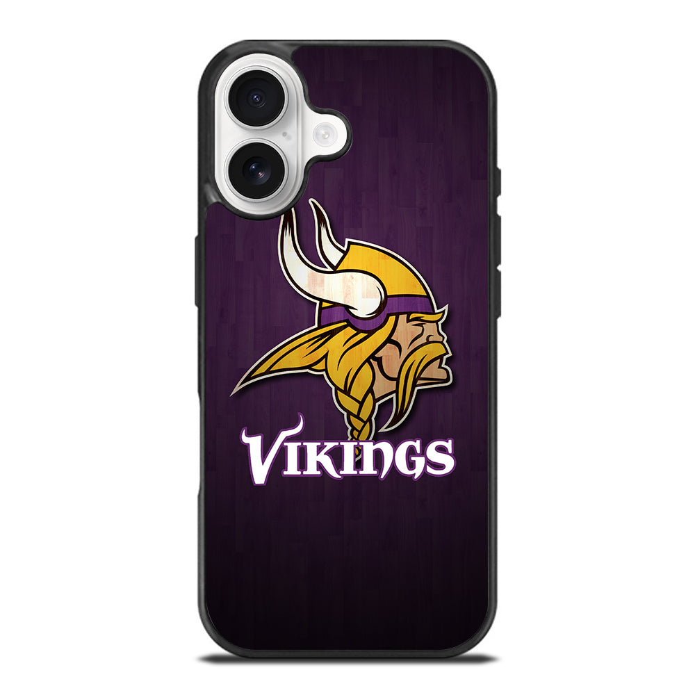 MINNESOTA VIKINGS WOODEN LOGO iPhone 17 Case Cover