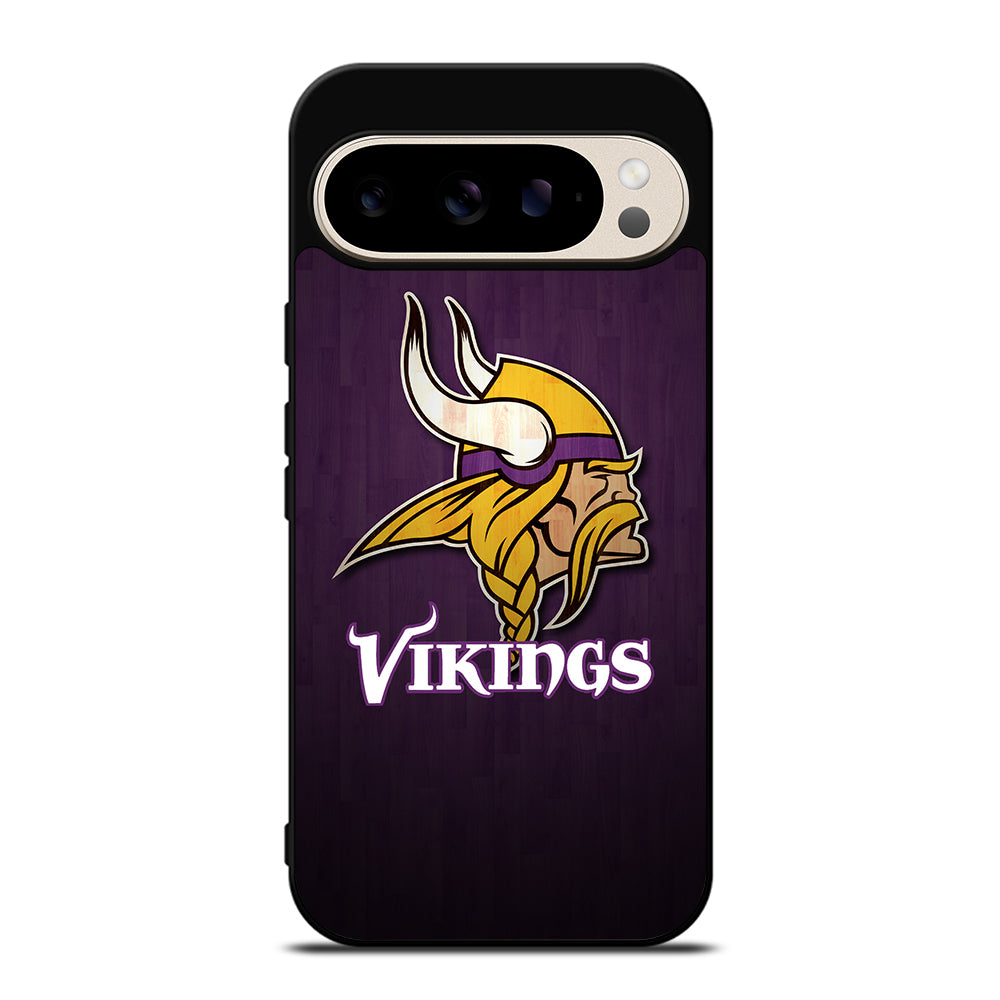 MINNESOTA VIKINGS WOODEN LOGO Google Pixel 9 Pro Case Cover