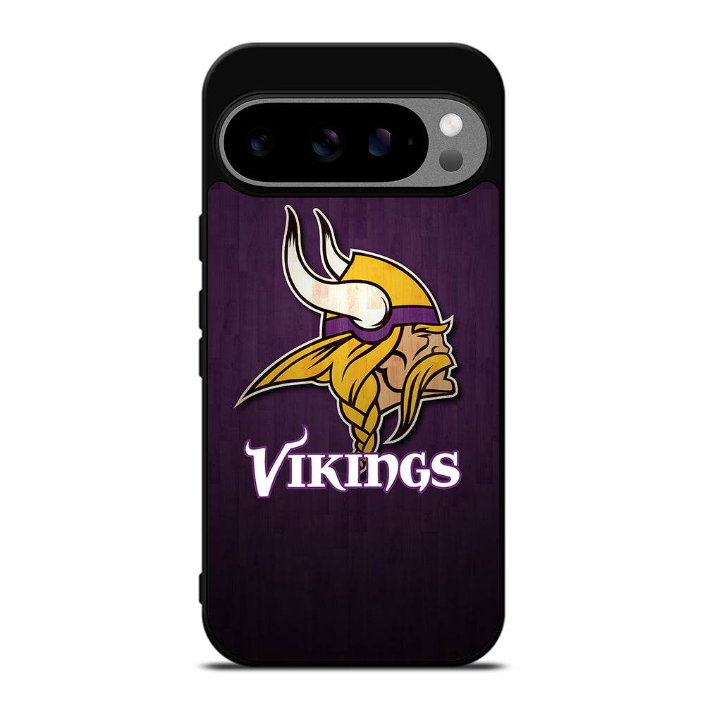 MINNESOTA VIKINGS WOODEN LOGO Google Pixel 9 Pro XL Case Cover