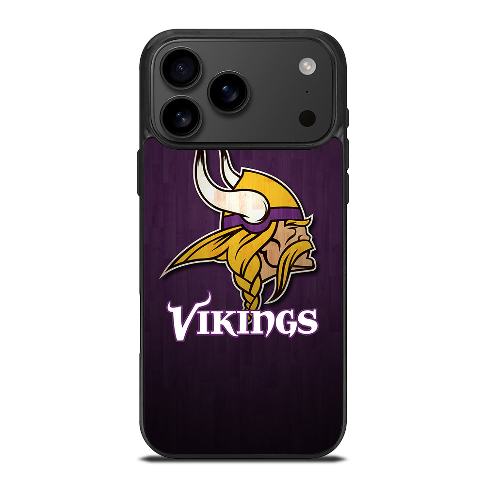 MINNESOTA VIKINGS WOODEN LOGO iPhone 17 Pro Max Case Cover