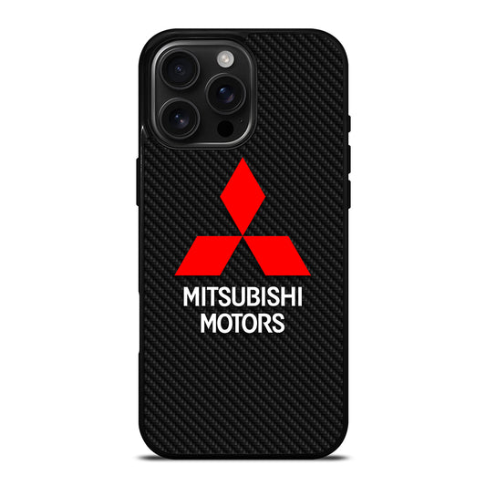 MITSUBISHI MOTORS CARBON LOGO iPhone 16 Pro Max Case Cover