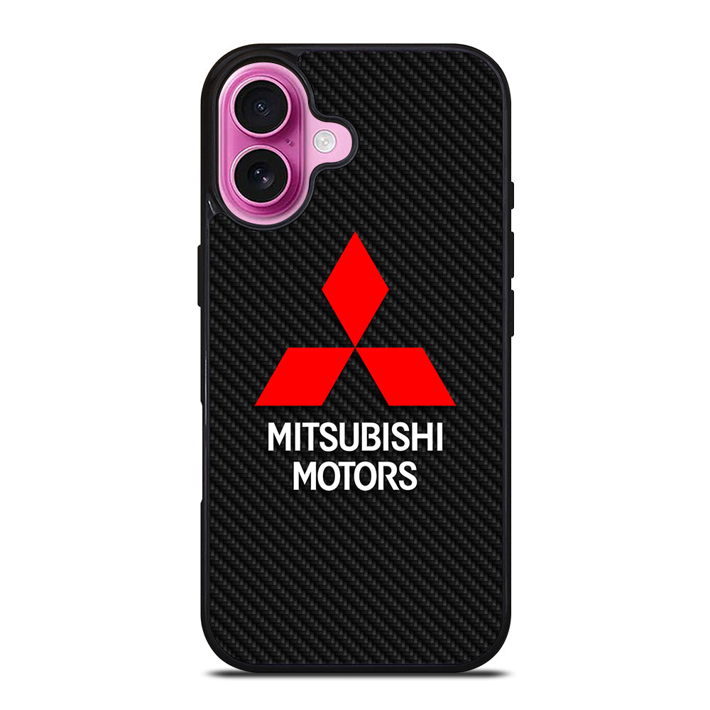 MITSUBISHI MOTORS CARBON LOGO iPhone 16 Plus Case Cover