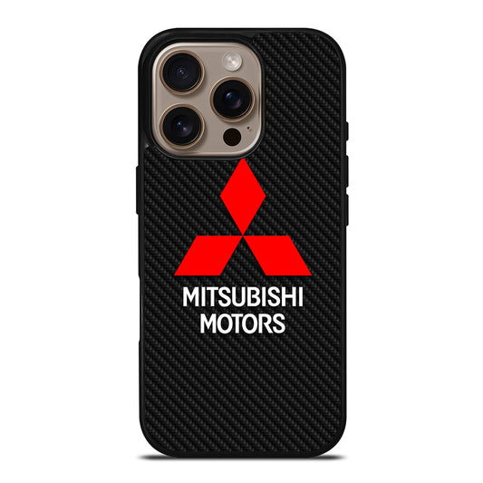 MITSUBISHI MOTORS CARBON LOGO iPhone 16 Pro Case Cover