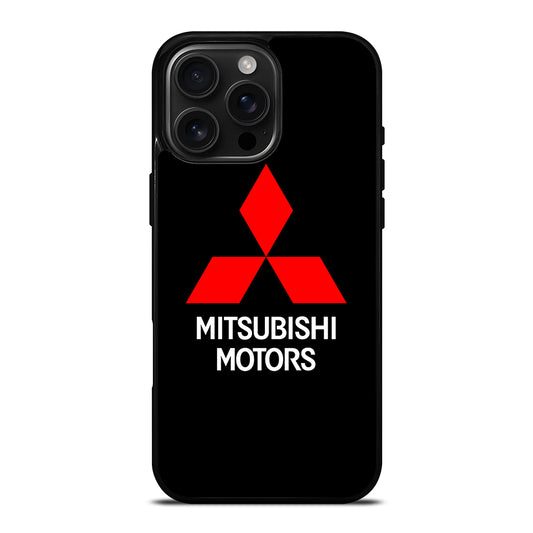 MITSUBISHI MOTORS LOGO BLACK iPhone 16 Pro Max Case Cover