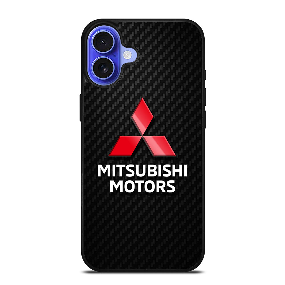 MITSUBISHI MOTORS LOGO CARBON iPhone 16 Case Cover