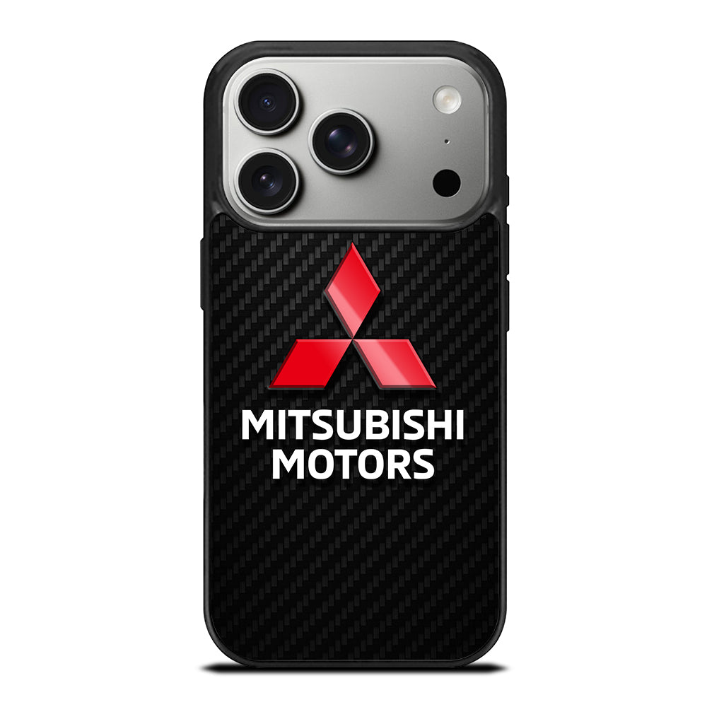 MITSUBISHI MOTORS LOGO CARBON iPhone 17 Pro Case Cover