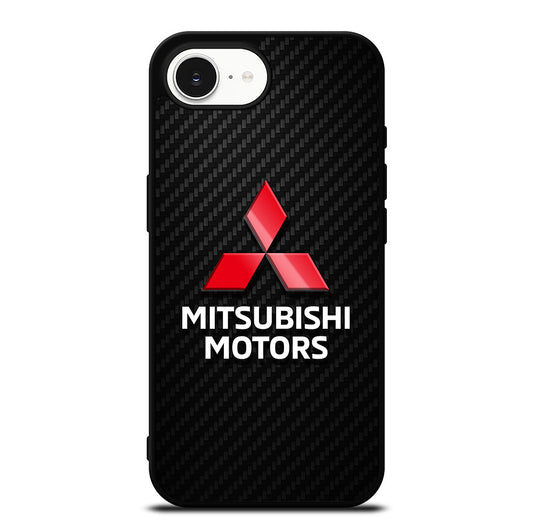 MITSUBISHI MOTORS LOGO CARBON iPhone 16e Case Cover