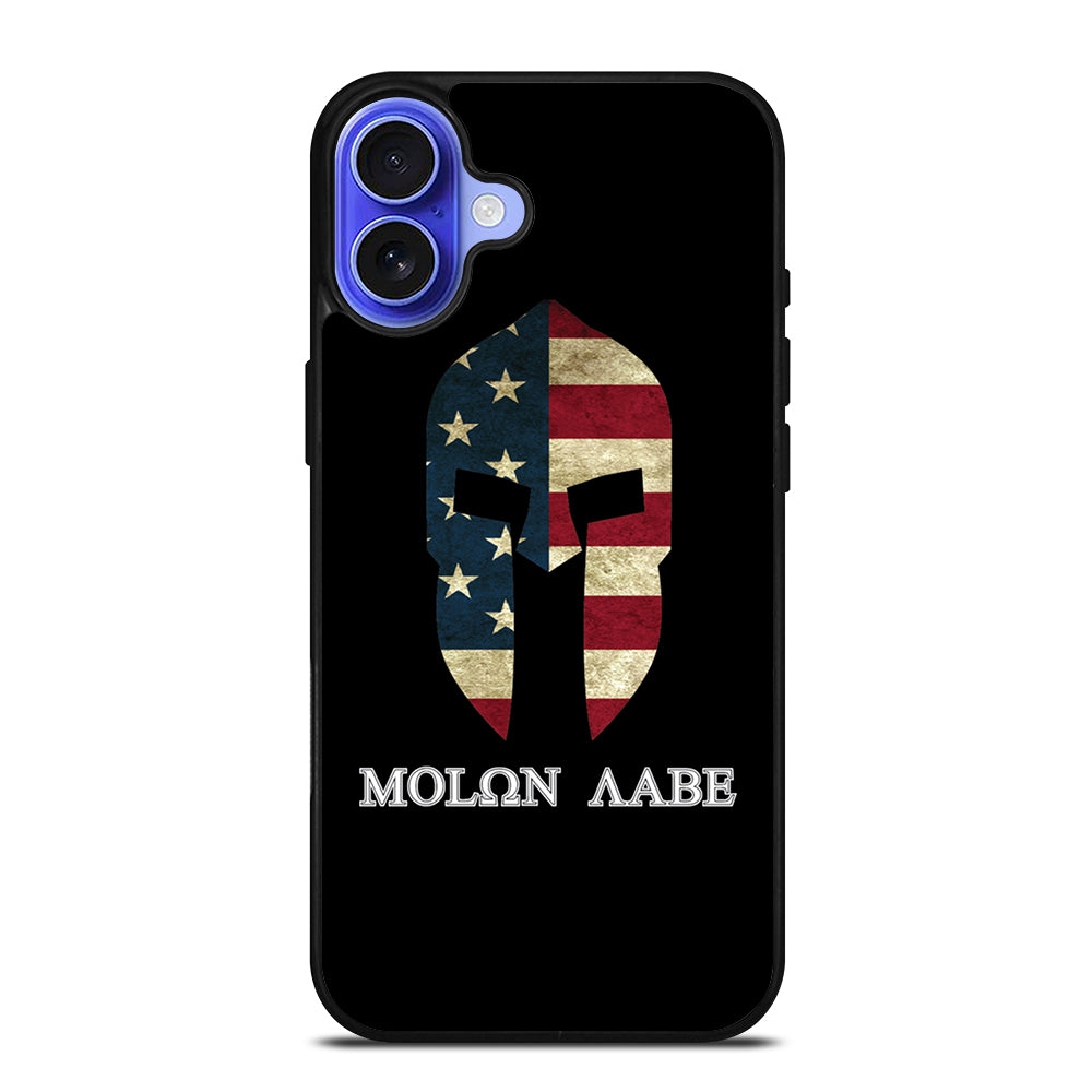 MOLON LABE AMERICAN FLAG BLACK iPhone 16 Case Cover