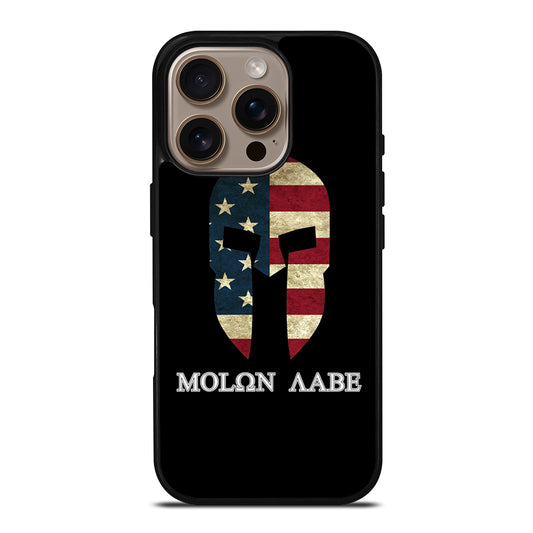 MOLON LABE AMERICAN FLAG BLACK iPhone 16 Pro Case Cover