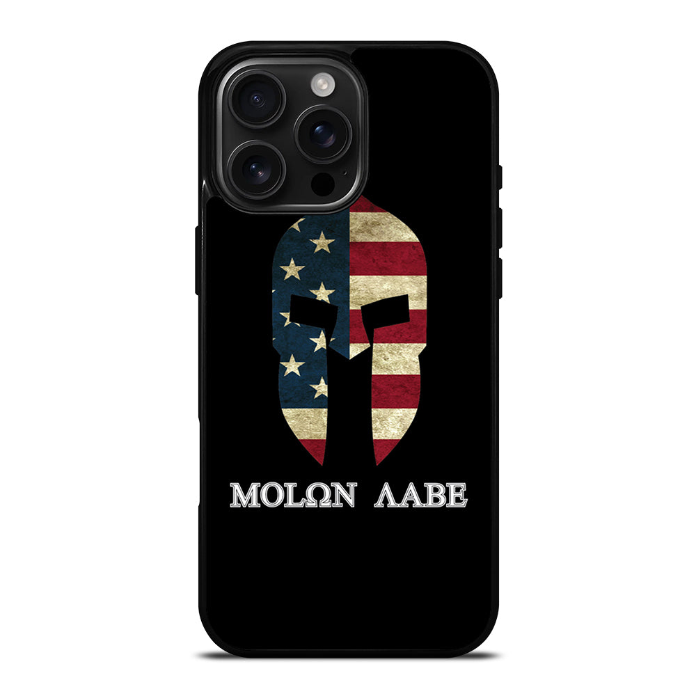 MOLON LABE AMERICAN FLAG BLACK iPhone 16 Pro Max Case Cover