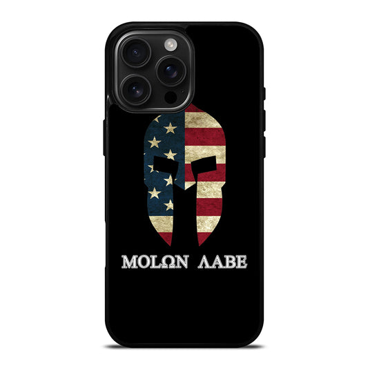 MOLON LABE AMERICAN FLAG BLACK iPhone 16 Pro Max Case Cover