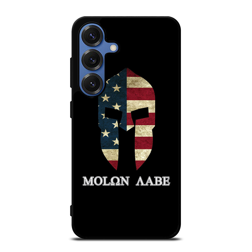 MOLON LABE AMERICAN FLAG BLACK Samsung Galaxy S25 Case Cover