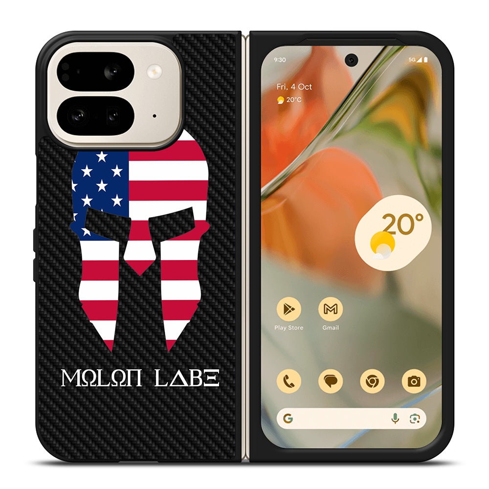 MOLON LABE AMERICAN FLAG CARBON LOGO Google Pixel 9 Pro Fold Case Cover