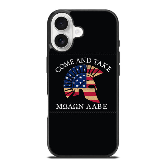 MOLON LABE AMERICAN FLAG HELMET iPhone 17 Case Cover