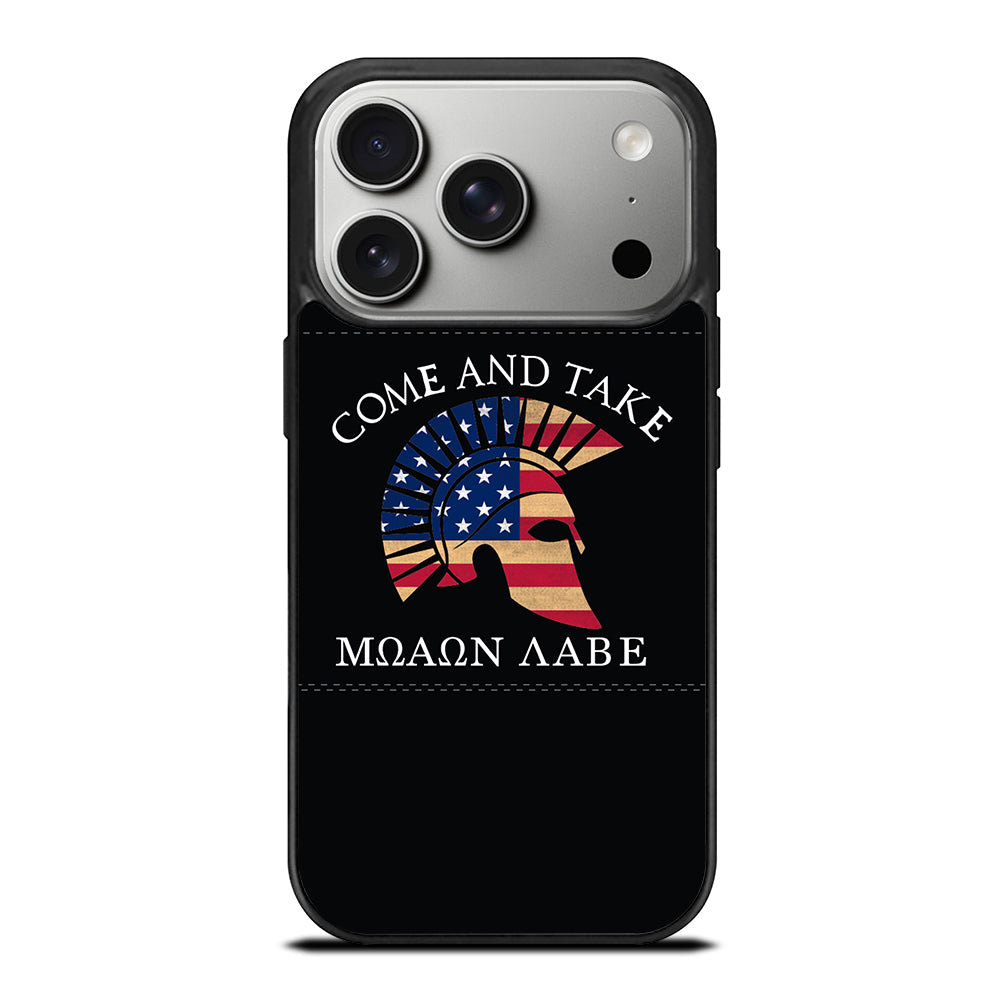 MOLON LABE AMERICAN FLAG HELMET iPhone 17 Pro Case Cover