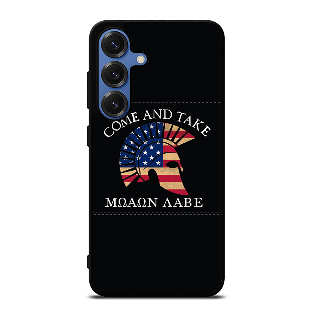 MOLON LABE AMERICAN FLAG HELMET Samsung Galaxy S25 Case Cover