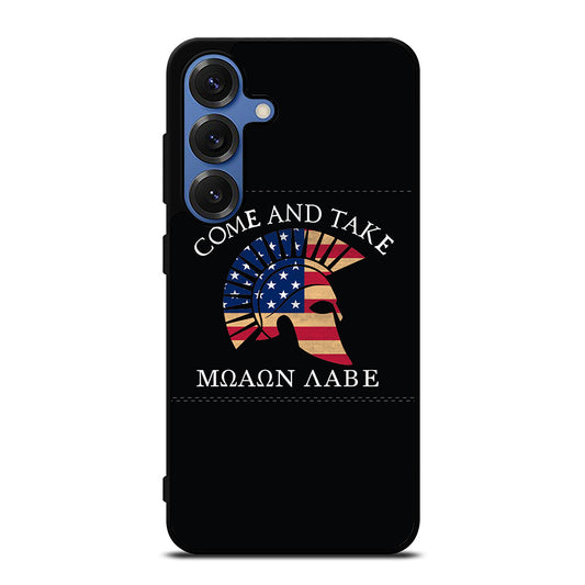 MOLON LABE AMERICAN FLAG HELMET Samsung Galaxy S25 Case Cover
