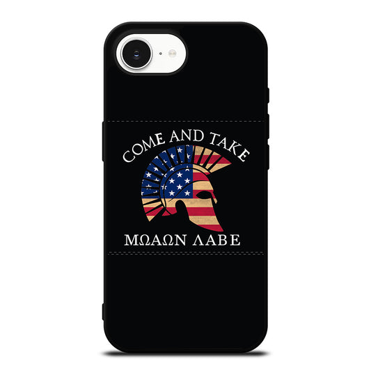 MOLON LABE AMERICAN FLAG HELMET iPhone 16e Case Cover