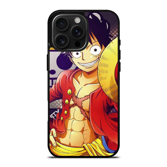 MONKEY D LUFFY ONE PIECE ANIME iPhone 16 Pro Max Case Cover