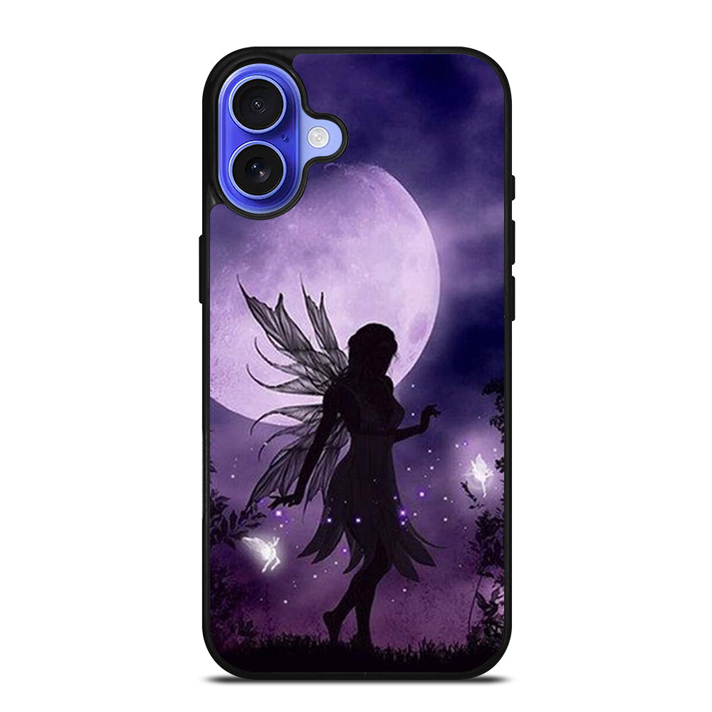 MOONLIGHT FAIRY DRAGONFLIES PURPLE MOON iPhone 16 Case Cover