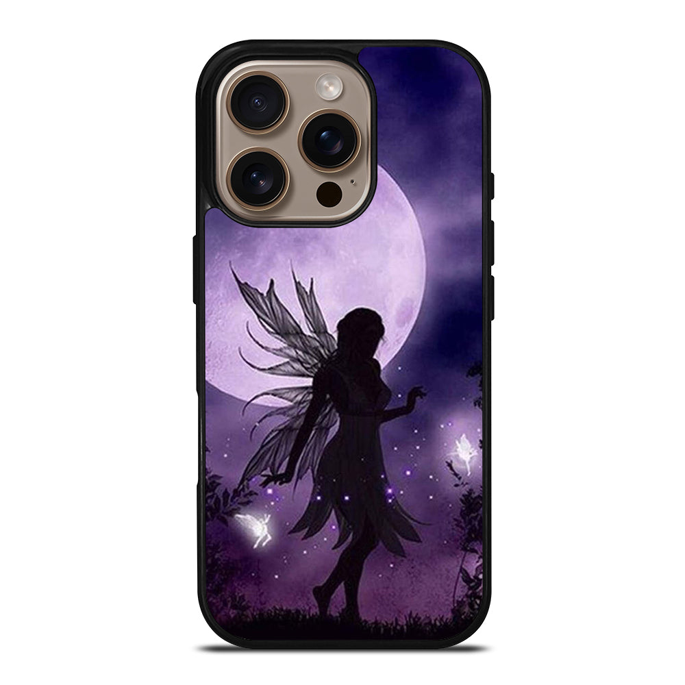 MOONLIGHT FAIRY DRAGONFLIES PURPLE MOON iPhone 16 Pro Case Cover