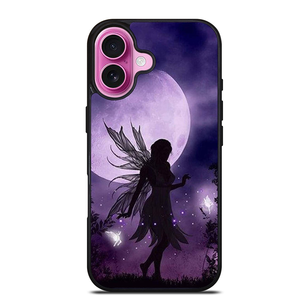 MOONLIGHT FAIRY DRAGONFLIES PURPLE MOON iPhone 16 Plus Case Cover